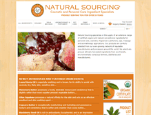 Tablet Screenshot of naturalsourcing.com